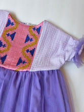 Load image into Gallery viewer, Pink, purple baby girl dress
