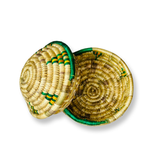 Load image into Gallery viewer, Ethiopia woven green shade baskets
