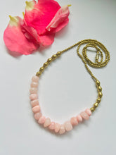 Load image into Gallery viewer, Rose Quartz Stone with brass
