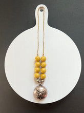Load image into Gallery viewer, Master ceramic beads with Ethiopia brass art
