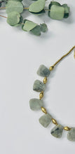 Load image into Gallery viewer, Natural labradorite stone with brass
